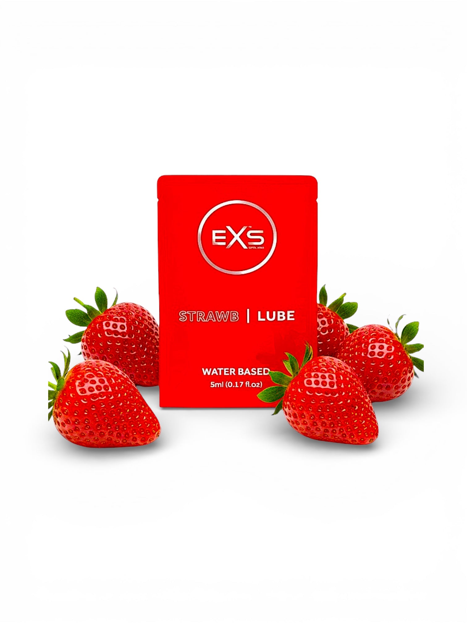 Strawberry żel intymny na bazie wody truskawkowy 5 ml EXS Flavoured