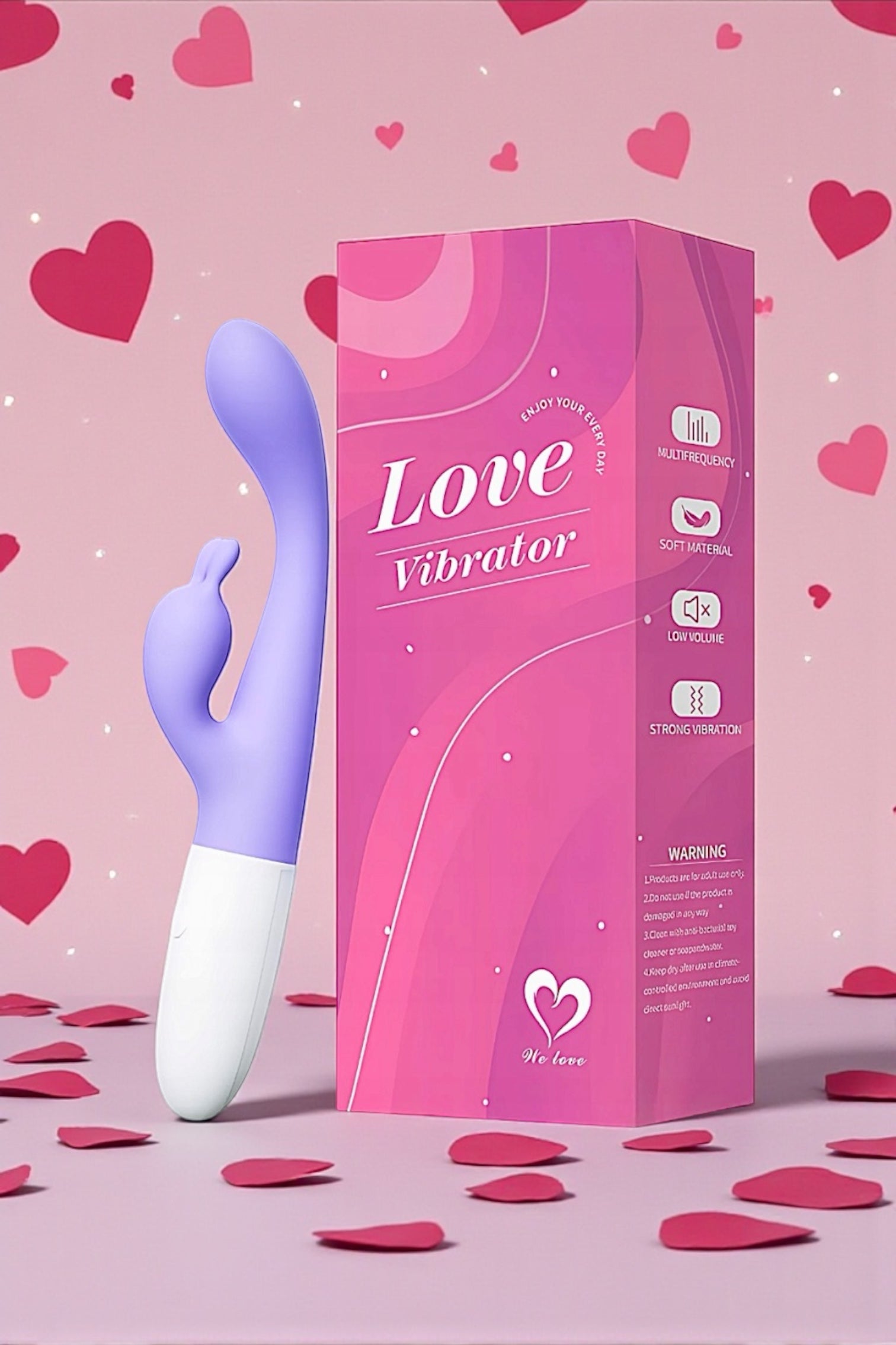 Silikonowy wibrator króliczek, punktu G